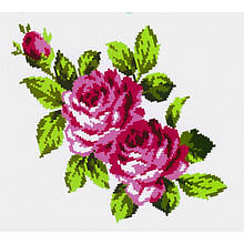 Водорозчинний флізелін із малюнком букет троянд