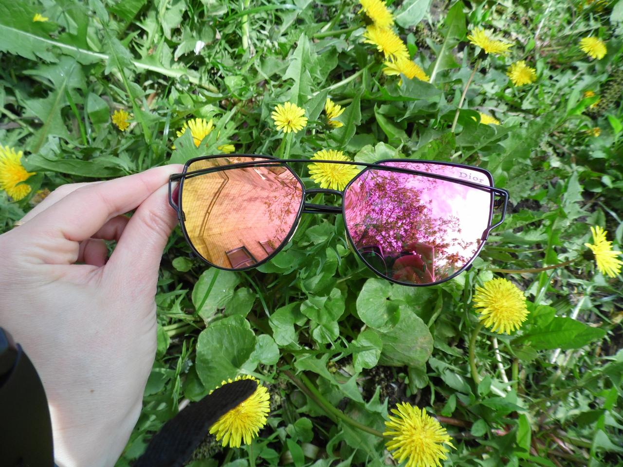 Солнцезащитные очки, цвет линз розовый - фото 6 - id-p554557406