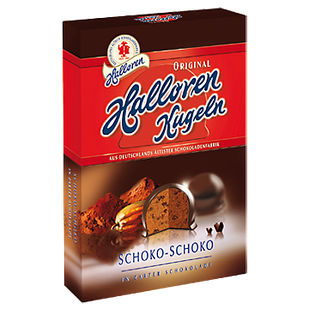 Шоколадні цукерки Halloren Kugeln Schoko-Schoko, 125 г.