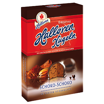 Шоколадные конфеты Halloren Kugeln Schoko-Schoko, 125 г. | Купить, цена ...