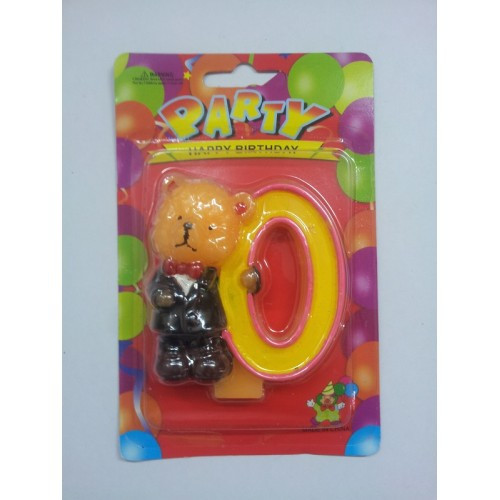 Свічки цифри (в торт) № M039 "Ведмедики" №0