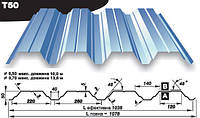Профнастил Прушински Т 50 цынк Германия 0.5 мм