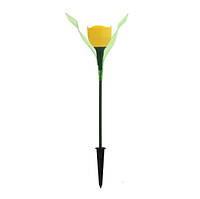 Сонячний світильник - тюльпан для саду Жовтий