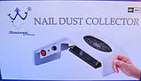 Витяжка манікюрна настільна пилосос 30 вт потужність , КОЛІР БІЛИЙ., фото 7