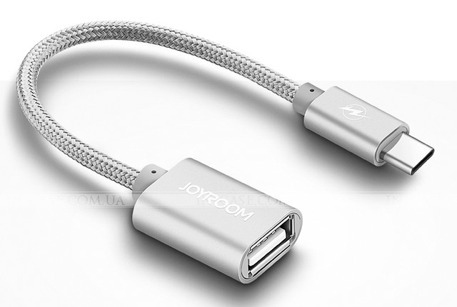 Кабель OTG JOYROOM USB TYPE-C – USB 2.0 Silver