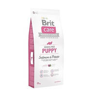 Brit Care (Брит кеа) Grain-free Puppy Salmon сухий корм для цуценят і молодих собак усіх порід з лососем, 3 кг
