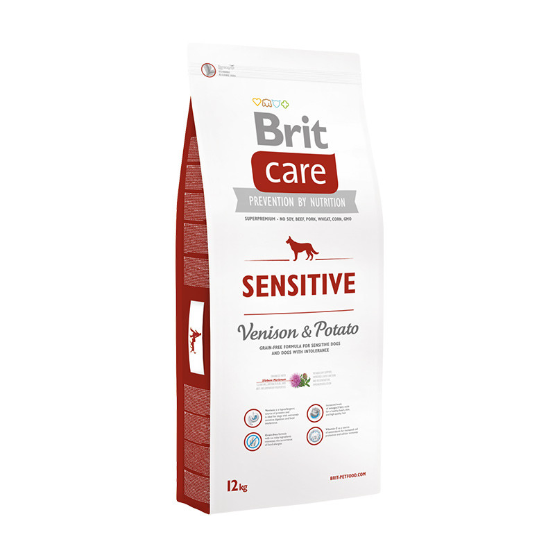 Brit Care (Брит кеа) Sensitive Venison All Breed сухий корм для собак усіх порід з олениною, 12 кг