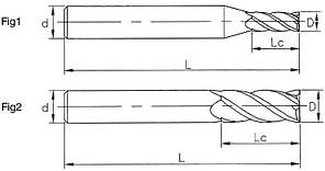 Ø12*45*12*100-4F Фреза твердосплавна кінцева (55HRC), фото 2