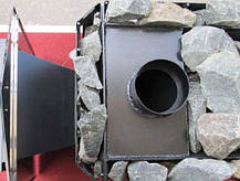 Дровяна каменка для лазня Пруток-Панорама 18 м3, з виносом, фото 3