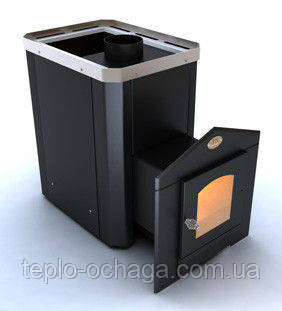 Піч для сауни Класик Профі з виносом топки та склом