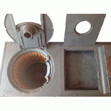 Піч опалювально-варенова (буржуйка) Ceramic Bricked & Single Oven Cussine Stove, фото 5