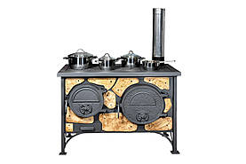 Дровяна піч для дому Ектор із керамікою, фото 3