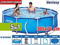 Бассейн каркасный BESTWAY 305x76 см EAE