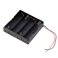 Бокс для акумуляторів 18650 холдер з контактами (4ак)