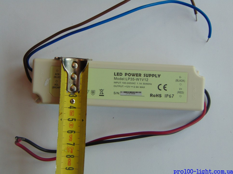 Блок живлення LED LP-35-2.91А W1V12 IP67 - фото 3 - id-p554667044