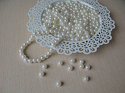 Перли білий діаметр 0,4 см Вага упаковки 10 г