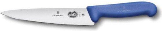 Синий кухонный нож Victorinox Fibrox Carving 25 см, фото 1