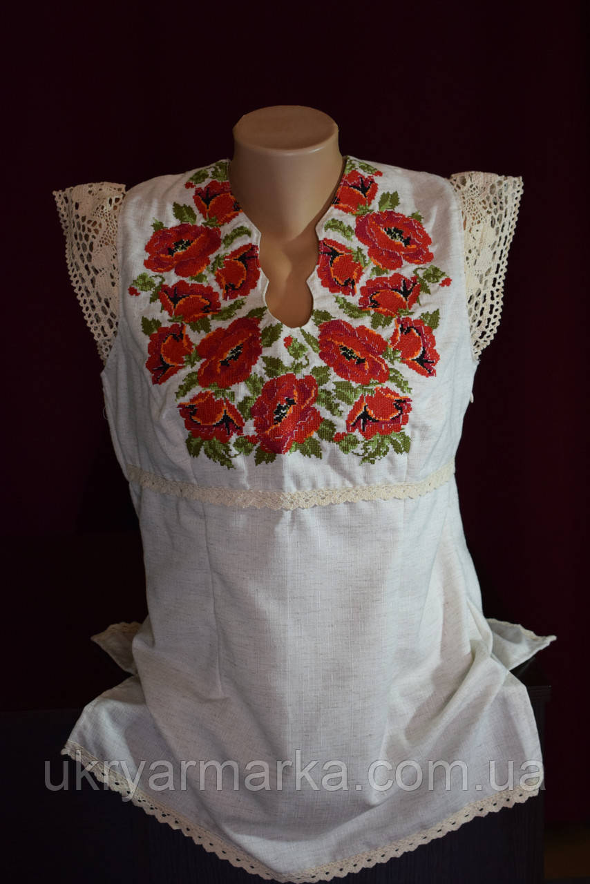 Вишита блузка "Квітник"