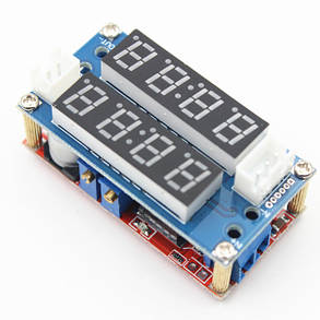 DC-DC CC/CV стабілізатор знижувальний регульований 5-32 В — 1.27-30 В, 5 А з подвійним РК екраном, фото 2