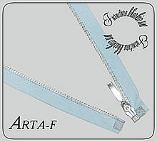 Блискавка металева Arta-f (Латвія) No5 довжина 70 см блакитна
