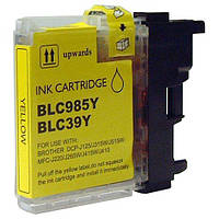 Совместимый картридж Inkdigo Brother LC-985 (LC985) Yellow XL, жёлтый, 18ml, аналог LC985Y.