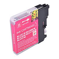 Совместимый картридж Inkdigo Brother LC-980 (LC980) Magenta XL, пурпурный, 18ml, аналог LC980M / LC1100M .