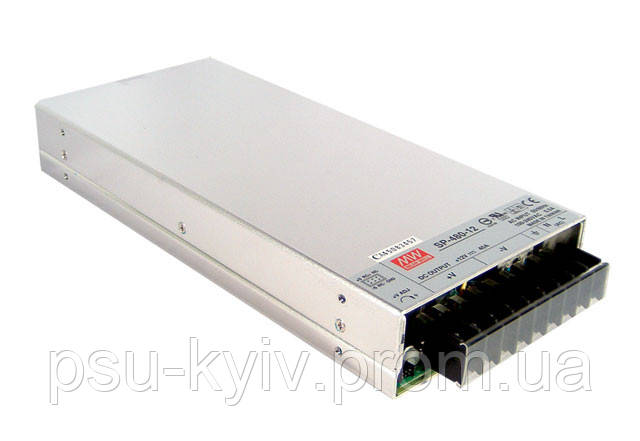 Блок живлення Mean Well SP-480-24 В корпусі з ККМ 480 Вт, 24 В, 20 А (AC/DC Перетворювач)