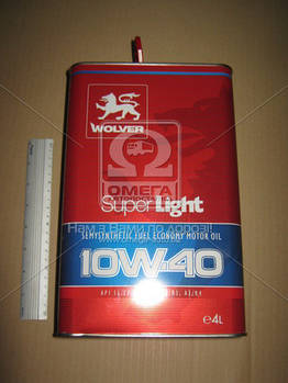 Масло моторне Wolver Super Light SAE 10W-40 API SL/CF (Каністра 4л)