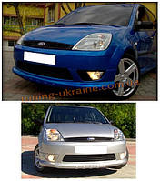 Спідниця на передній бампер під фарбування на Ford Fiesta 2002-2008 дверей 5