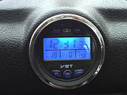 Автомобільний годинник, термометр, вольтметр VST-7042V