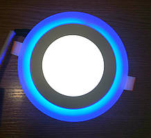 Світлодіодний світильник вбудований (даунлайт) з синім підсвічуванням Feron AL2662 6W 145m OL