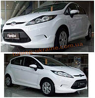 Накладки на пороги під фарбування на Ford Fiesta 3 двері 2008-2015