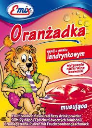 Шипучий напій розчинний Oranzadka суниця Emix Польща 16г