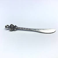 Декор металлический Нож для декупажа и рукоделия Подвеска для создания украшений посеребренная 60мм