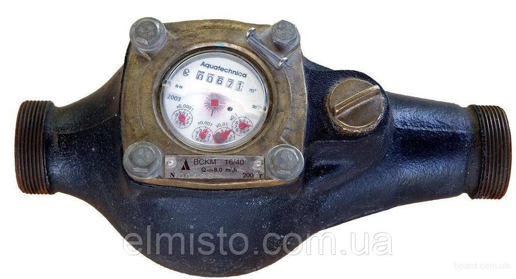 Лічильник ВСКМ 25, ВСКМ 7/25 Ду-25 1" з КМЧ-крильчастий багатострумистий на холодну воду, фото 1