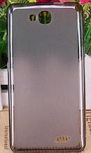 Чохол-накладка для Oukitel C3 чорний прозорий