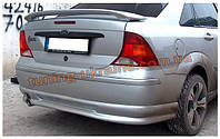 Спойлер зі стопом під фарбування на Ford Focus 1998-2004 седан