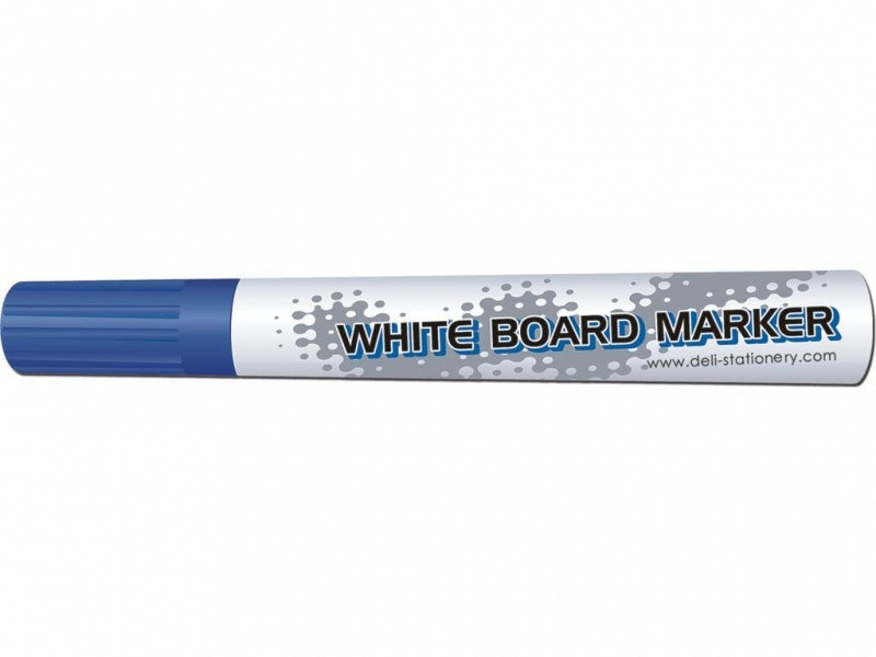 Маркер для дошок Deli 6801 синій 4,5 мм пулевидный