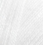 Alize ANGORA GOLD (Ангора Голд) № 55 білий (Вовняна пряжа ангора, нитки для в'язання), фото 2