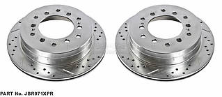Диск гальмівний задній POWERSTOP JBR971XPR перфорація + слот для Lexus GX470/Prado 120