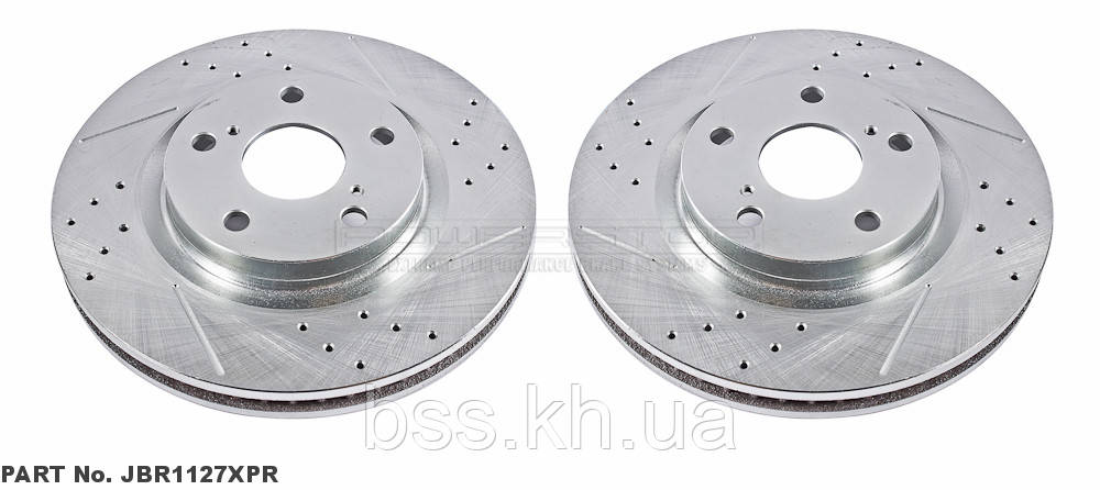 Диск гальмівний передній POWERSTOP JBR1127XPR для CAMRY 40, 50 , Avalon 2010, ES350