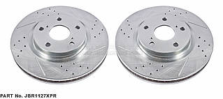 Диск гальмівний передній POWERSTOP JBR1127XPR для CAMRY 40, 50 , Avalon 2010, ES350