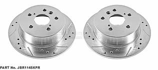 Диск гальмівний задній POWERSTOP JBR1145XPR перфорація + слот для CAMRY 40