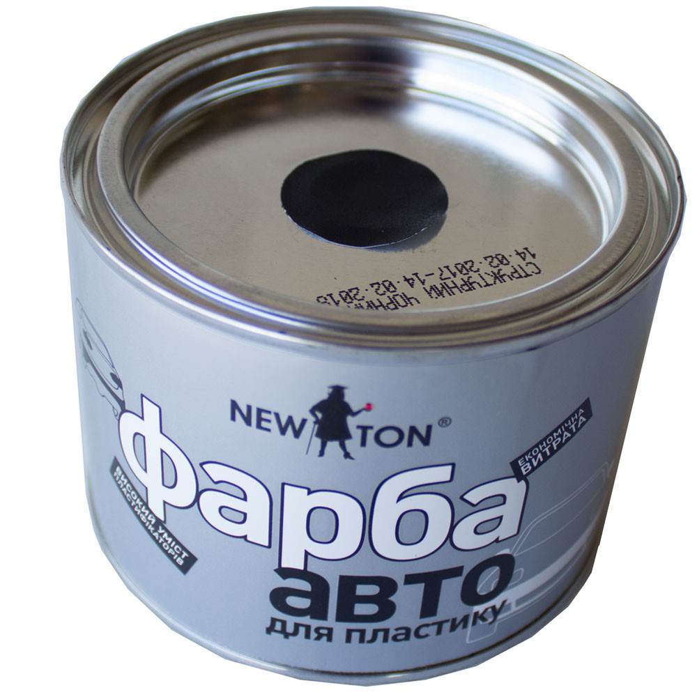 Фарба для пластику NEW TON чорна 450 мл