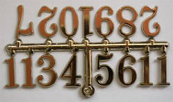 Комплект цифр для годин 2см (арабські), пластик