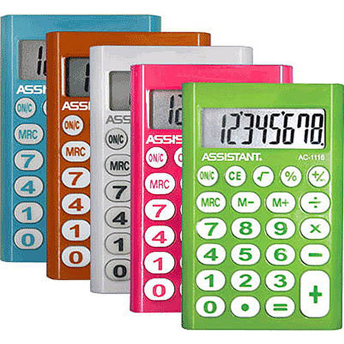 Купити Кишеньковий Калькулятор Assistant AC-1116 зелений 8 розряд ...