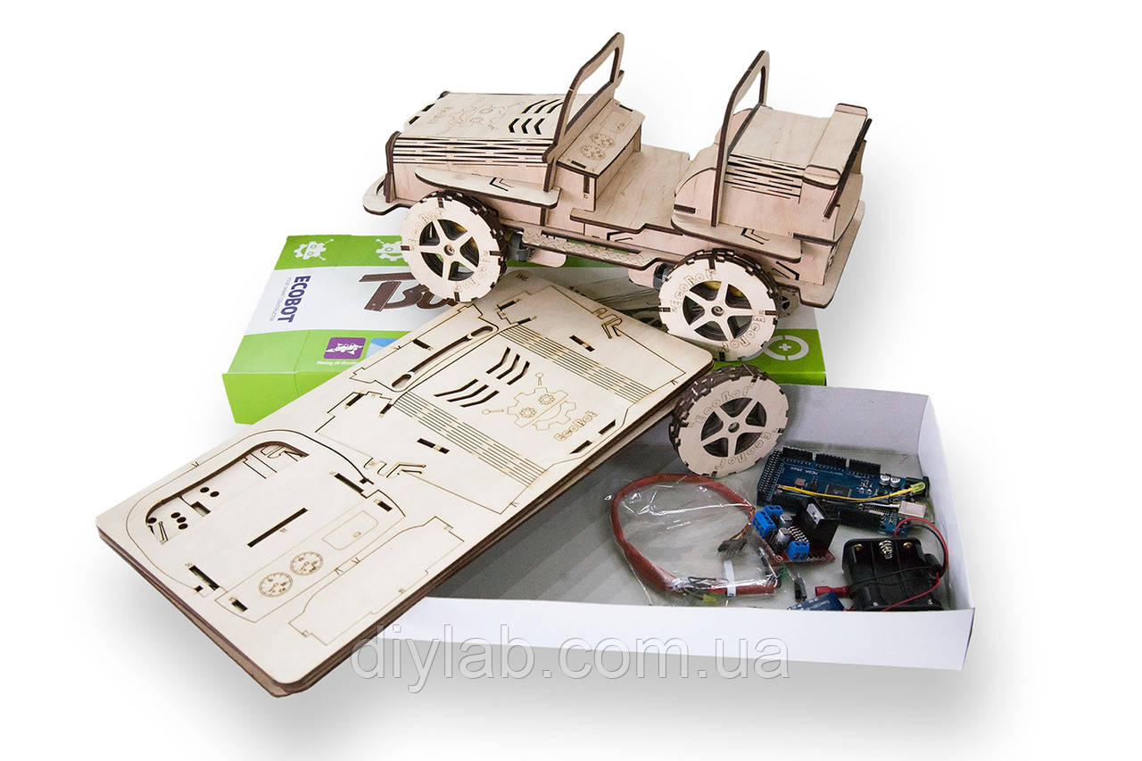  Arduino 3D конструктор  EcoBot Buggy 4х4