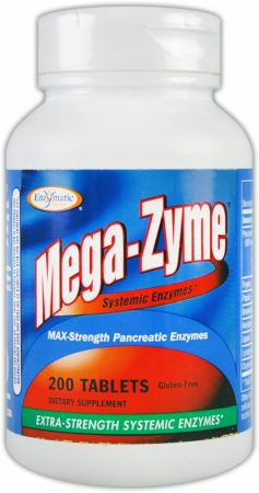 Травні і системні ензими Enzymatic Therapy Mega-Zyme 200 tabs