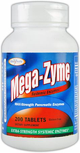 Травні і системні ензими Enzymatic Therapy Mega-Zyme 200 tabs
