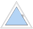 Трикутні металопластикові вікна недорого